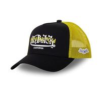 Von Dutch Berretto uomo e donna nero, berretto Trucker regolabile con Snapback, nero, giallo, bianco, taglia TU, Nero , Taglia Unica