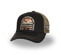 Von Dutch Cappellino da uomo e da donna Crew, Berretto Trucker, regolabile e autentico, Nero/Marrone/Beige, Taglia unica