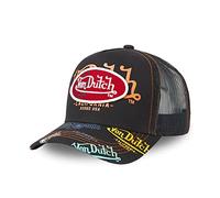 Von Dutch Cappellino da uomo e da donna, regolabile, berretto da camionista, comodo, resistente e vestibilità rilassata, Nero , Taglia Unica