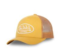 Von Dutch Cappellino da uomo e donna, berretto Trucker LOFB, regolabile, giallo/bianco, Taglia Unica