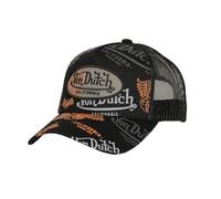 Von Dutch Cappellino da uomo e donna, berretto Trucker regolabile con Snapback, Nero/Arancione/Grigio, Taglia unica