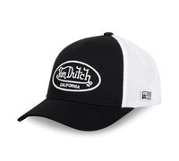 Von Dutch Cappello da uomo e da donna regolabile, berretto Trucker LOF, regolabile con strapback, nero/bianco, Taglia unica