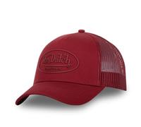Von Dutch Cappello da uomo e donna, berretto Trucker LOG, regolabile, rosso, Taglia Unica