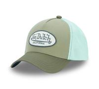 Von Dutch Berretto da uomo e donna, regolabile, berretto Trucker Terry, Cachi/Turchese, Taglia unica