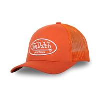Von Dutch Cappellino da uomo e donna, berretto Trucker LOFB, regolabile, arancione/bianco, Taglia Unica