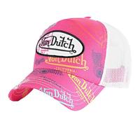 Von Dutch | Cappello Trucker Rosa E Bianco LE FUS | Unisex con Visiera Curva e Chiusura Snapback | Cappellini Originali Hat | Uomo o Donna | Cappellini a Maglia