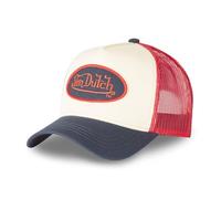 Von Dutch Berretto Trucker Uomo/Donna Regolabile Originale Confortevole Blu/Beige/Rosso Taglia Unica