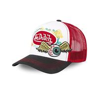 Von Dutch Cappello Uomo e Donna, Trucker Flying Eye, Rosso Red