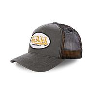 Von Dutch Cappello Uomo e Donna, Trucker Origin, Grigio B | Unisex, Adulto 55,5-60cm, Chiusura Snapback, Rete rigida, Visiera curva, Vintage