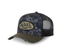 Von Dutch Berretto da uomo e donna, regolabile, berretto Trucker Print, kaki/nero, Taglia unica