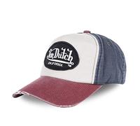 Von Dutch Men’S Baseball cap Unisex Cappello Beige/Rosso 100% Cotone