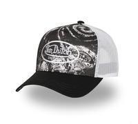 Von Dutch Snapback Cappellino da uomo e da donna SUBLI, Berretto Trucker regolabile, nero/bianco, Taglia unica