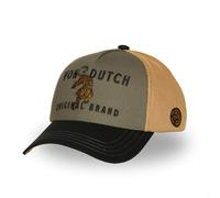 Von Dutch Snapback Cappellino da uomo e donna Wild, Berretto Trucker regolabile, Nero/Cachi/Arancione, Taglia unica