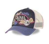 Von Dutch Trucker - Cappellino in denim/blu navy/bianco/rosa