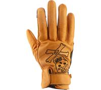 Von Dutch X Helstons Bones Guanti Moto traforati, nero-oro, taglia 4XL per maschi