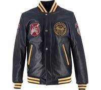 Von Dutch X Helstons Collegian Giacca in pelle da moto, taglia S per maschi