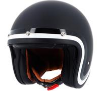Von Dutch X Helstons Long Way Casco a reazione, nero-bianco, taglia S per maschi