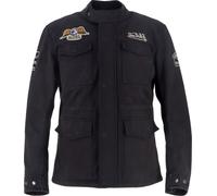 Von Dutch X Helstons Warrior Giacca tessile da moto, nero, taglia L per maschi