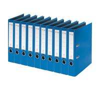 von Leitz 10560035 - Raccoglitore formato A4, in cartone con copertina in plastica, larghezza dorso 50 mm, per 350 fogli, certificato FSC, per scuola, studio e casa, colore: blu