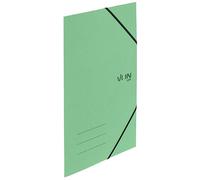 von Leitz 30080050 - Cartellina portadocumenti ad angolo, formato A4, in cartone riciclato, per 150 fogli, 3 alette, con elastico, con stampa moderna, per la scuola e la casa, colore: verde menta
