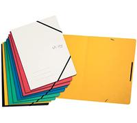 von Leitz 30112099 - Confezione da 10 cartelline con elastico, formato A4, per scuola e casa, multicolore