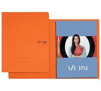 von Leitz 30130045 - Cartellina portadocumenti A4, con meccanismo di cucitura, per 250 fogli, con copertina morbida, per scuola, studio e casa, colore: Arancione