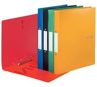 VON Leitz 42471099 - Confezione da 5 raccoglitori ad anelli A4 con 2 anelli, in polipropilene, dorso 30 mm, per 190 fogli, per scuola, studio e casa, multicolore, confezione da 5
