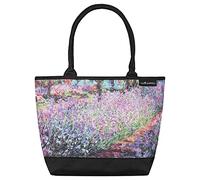 VON LILIENFELD® Borsa Shopping Donna Spazioso Tracolla Saccoccia Arte Fiore Claude Monet: Il giardino