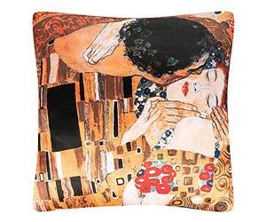 VON LILIENFELD Cuscino Art Motif Gustav Klimt: Il bacio Cuscino decorativo 40 x 40 cm Cuscino per divano Deco House Living Room Cushion Cover con imbottitura stampato su entrambi i lati