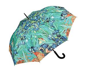 VON LILIENFELD® Ombrello Arte Fiore Vincent van Gogh: Iris Pioggia Lungo Classico Automatico Donna Uomo
