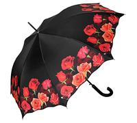 VON LILIENFELD® Ombrello Bouquet di Rose Pioggia Lungo Classico Automatico Donna Fiore