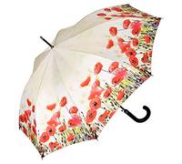 VON LILIENFELD® Ombrello Fiore Papaveri Pioggia Lungo Classico Automatico Donna Uomo