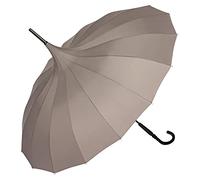 VON LILIENFELD Ombrello Matrimonio Parasole Donna Pagoda Charlotte taupe grigio
