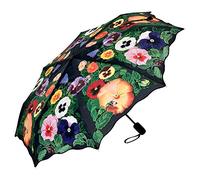 VON LILIENFELD® Ombrello Pieghevole Tascabile Viole del pensiero Apertura e Chiusura Automatica Antivento Portatile Leggero Stabile Colorato Fiore
