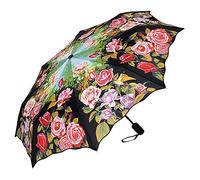 VON LILIENFELD® Ombrello Tascabile Apertura e Chiusura Automatica Portatile Leggero Stabile Colorato Fiore Giardino di rose