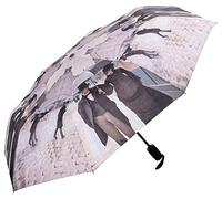 VON LILIENFELD® Ombrello Tascabile Automatico Portatile Leggero Stabile Arte Colorato Gustave Caillebotte: Parigi sotto la pioggia