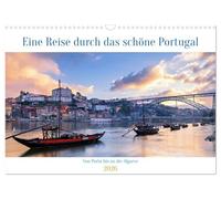 Von Porto bis an die Algarve (Wandkalender 2026 DIN A3 quer), CALVENDO Monatskalender: Fotohighlights zwischen Porto und der Algarve