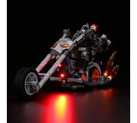 VONADO Kit di luci LED per Lego Ghost Rider Mech & Bike 76245 (senza modello), kit di illuminazione per edifici compatibile con Lego 76245, kit di luci fai da te creativo (solo luce)