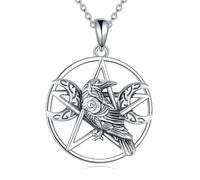 VONALA Collana con ciondolo a forma di sole, in argento Sterling 925, con nodo celtico, ciondolo a forma di sole, gioiello per regalo di compleanno per donne