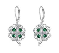 VONALA Orecchini a monachella in argento Sterling 925 con ape/girasole/quadrifoglio, regalo per la festa della mamma, Natale, compleanno, regalo per donne, ragazze, mamma, moglie, Argento sterling