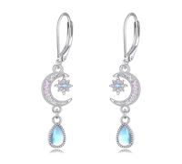 VONALA Orecchini pendenti a forma di luna crescente, in argento Sterling 925, gioielli da donna