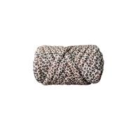 VONCYKI 100 g di filato gigante, per lavori a maglia a mano, per cestini, coperte, tappeti, filato spesso, super voluminoso, in cotone lavorato a mano (leopardo)