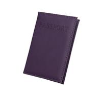 VONCYKI 1pc PU Custodia In Pelle Possport Della Copertura per il Mondo di Viaggio Passaporto Protector Organizer Universale Del Supporto Del Sacchetto Del, Viola, Taglia unica