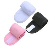VONCYKI 3 pz/set Spa Ampia fascia per capelli regolabile fascia per capelli donna yoga bagno doccia trucco lavaggio viso cosmetico fascia per capelli accessori (B2)