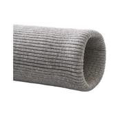 VONCYKI 40 x 7 cm in cotone elastico lavorato a maglia larga a coste per abbigliamento fai da te polsini, felpe, cucito, materiali di apertura delle gambe (grigio medio)