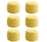 VONCYKI 6 contenitori per cosmetici da viaggio in silicone a tenuta stagna, da 20 ml, contenitori vuoti per crema viso, contenitori multifunzione per lozioni, creme, articoli da toeletta, Giallo