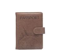 VONCYKI Antifurto Turismo Globale Passaporto Copertura Portafoglio Borsa Uomini Donne ID Indirizzo Titolare della Carta Portatile Accessori Da Viaggio, Caff, Taglia unica