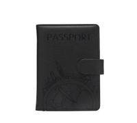 VONCYKI Antifurto Turismo Globale Passaporto Copertura Portafoglio Borsa Uomini Donne ID Indirizzo Titolare della Carta Portatile Accessori Da Viaggio, Nero , Taglia unica