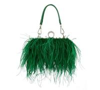 VONCYKI Borse da sera di lusso for le donne Borsa a tracolla a catena Borsa a tracolla con nappa Borsa da festa Borsa da sposa Borse da donna Borsetta(Green)