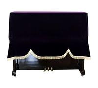 VONCYKI Copertura per pianoforte, antigraffio, morbida, lavabile, protettiva, verticale, pratica, in velluto, antipolvere, pieghevole (viola)